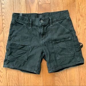 Citizens of Humanity Vintage Black Leah Loose Cargo Shorts Size 26